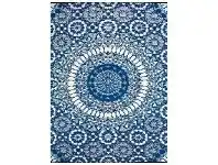Chatai Mandala Reversible Outdoor Rug, 170x120cm, Blue