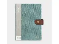 Officeworks Otto A5 2022 Week to View Linen Diary Sage Green offer