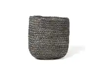 LivingStyles Vintage Design Homeware Asher Jute Basket, Small, Grey offer