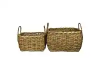 LivingStyles Lika 2 Piece Wicker Basket Set offer