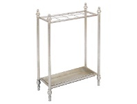 LivingStyles Nola Iron Umbrella Stand, Antique Silver offer