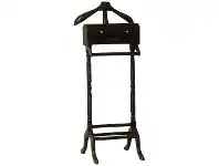 LivingStyles Monse Mahogany Timber 2 Drawer Valet, Chocolate offer