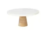 LivingStyles Mira Marble & Mango Wood Cake Stand offer
