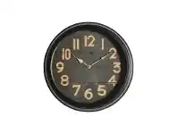 LivingStyles Bowen Iron Frame Round Wall Clock, 40cm offer