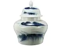 LivingStyles Windswept Ceramic Squat Ginger Jar offer