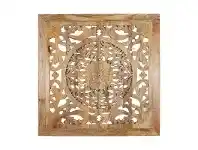LivingStyles Niara Carved Mango Wood Wall Art, 100cm offer