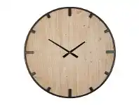 Clayton Wood & Metal Round Wall Clock, 70cm