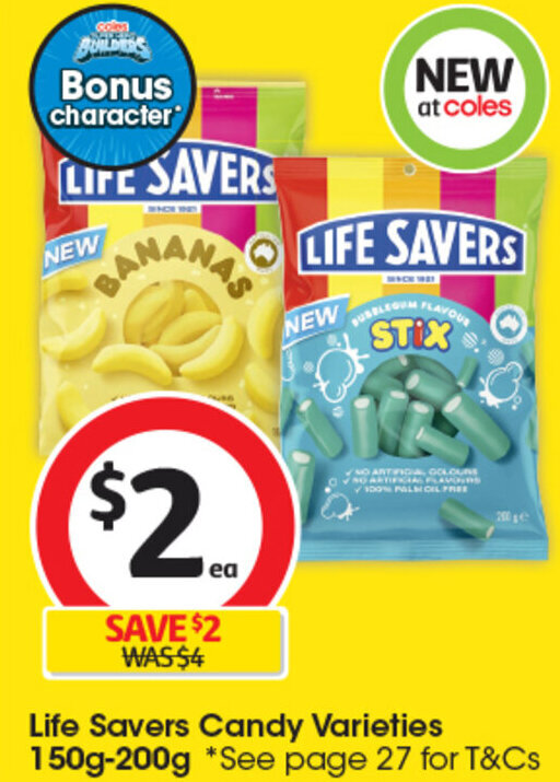 Life Savers Candy Varieties 150g200g offer at Coles