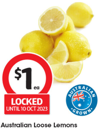 Coles Australian Loose Lemons offer
