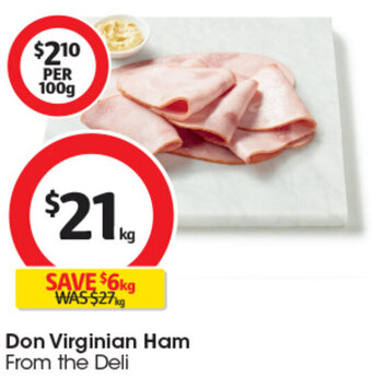 Coles Don Virginian Ham offer