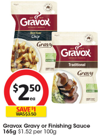 Coles Gravox Gravy or Finishing Sauce 165g offer
