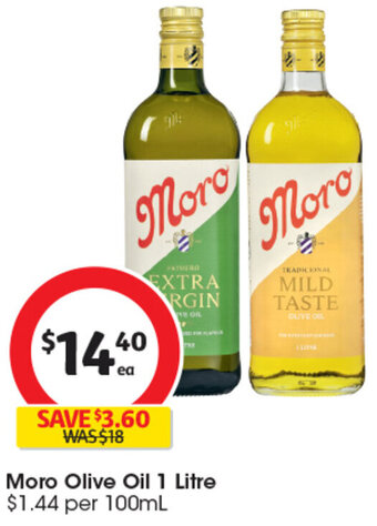 Coles Moro Olive Oil 1 Litre offer