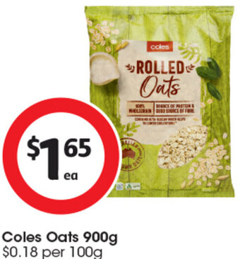 Coles Coles Oats 900g offer