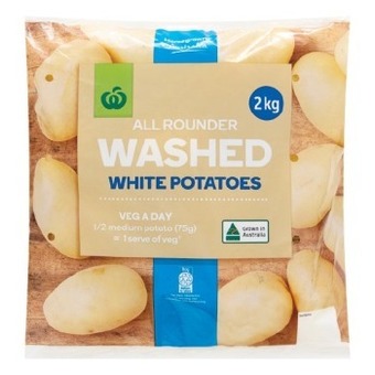 Woolworths Australian white washed potatoes 2 kg pack offer