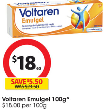 Coles Voltaren Emulgel 100g offer