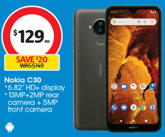 Coles Nokia C30 offer