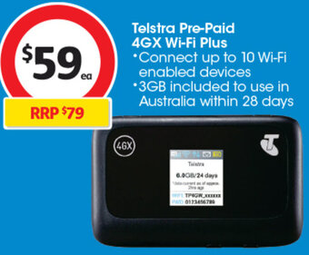Coles Telstra Pre-Paid 4GX Wi-Fi Plus offer