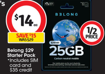 Coles Belong Starter Pack offer