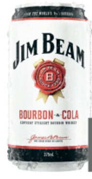 Coles Jim Beam White & Cola Cans 10x375mL offer