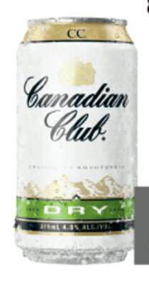 Coles Canadian Club & Dry Cans 10x375mL offer