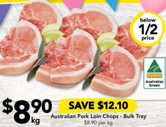 Drakes Australian Pork Loin Chops - Bulk Tray offer