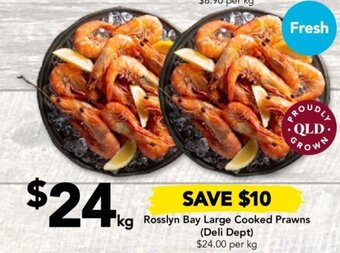 Drakes Rosslyn Bay Large Cooked Prawns offer