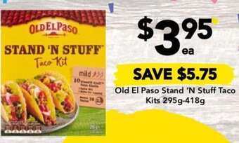 Drakes Old El Paso Stand 'N Stuff Taco Kits 295g-418g offer