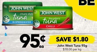 Drakes John West Tuna 95g offer