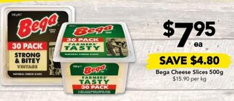 Drakes Bega Cheese Slices 500g offer