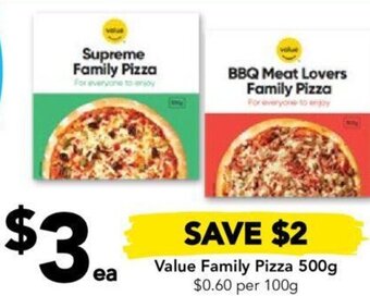 Drakes Value Family Pizza 500g offer
