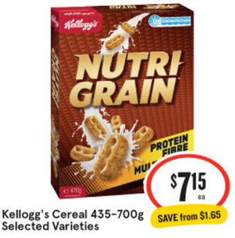 IGA Kellogg's Cereal 435-700g offer