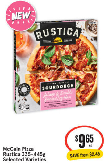 IGA McCain Pizza Rustica 335-445g Selected Varieties offer