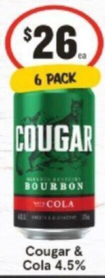 IGA Cougar & Cola 4.5% offer
