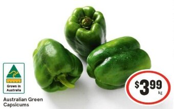 IGA Australian Green Capsicums offer