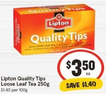 Lipton Quality Tips Loose Leaf Tea 250g