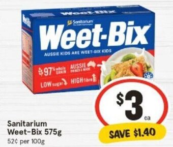 IGA Sanitarium Weet-Bix 575g offer