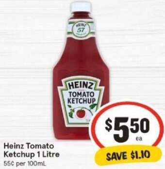 IGA Heinz Tomato Ketchup 1 Litre offer