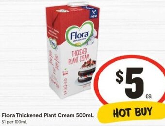 IGA Flora Thickened Plant Cream 500mL offer