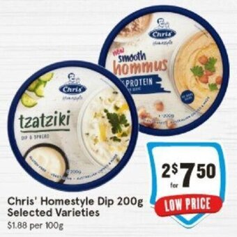 IGA Chris' Homestyle Dip 200g Selected Varieties offer