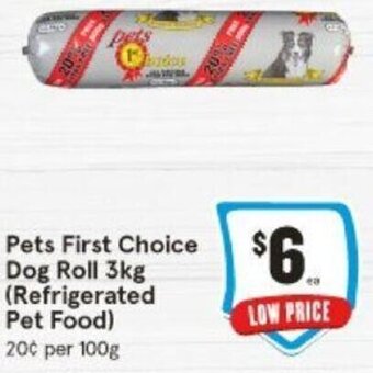 Pets First Choice Dog Roll 3kg