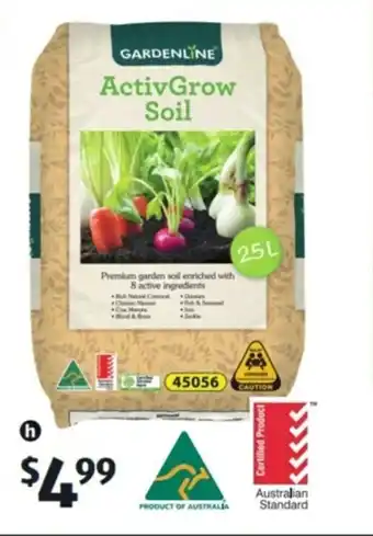 ALDI Activgrow Garden Soil 25L - 45056 offer