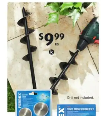 ALDI Assorted Mini Augers or Drill Accessories - 706546 offer