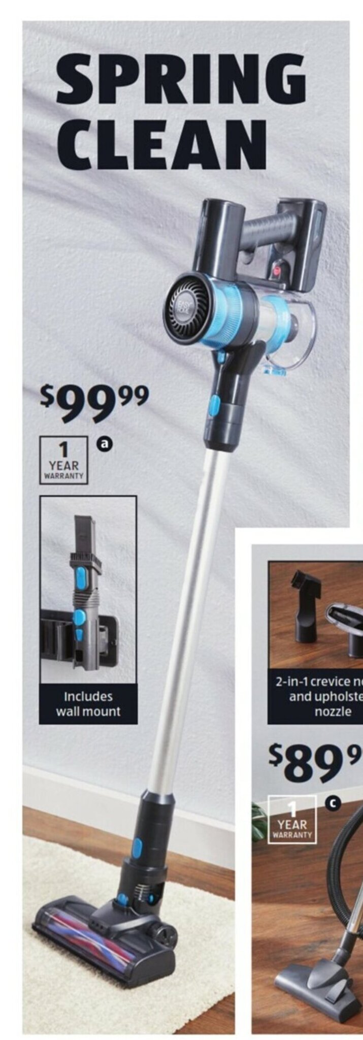 2in1 Cordless Stick Vacuum offer at ALDI