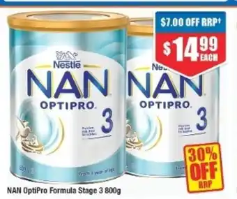 Chemist Warehouse NAN OptiPro Formula Stage 3 800g offer