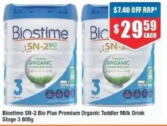 Biostime DN-2 Bio Plus Premium Organic Toddler Milk Drink Stage 3 800g