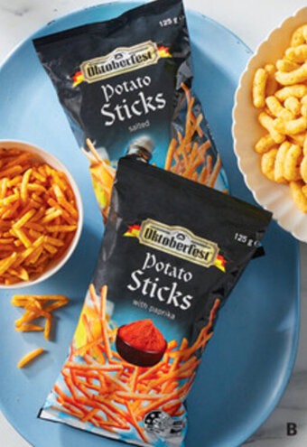 ALDI B Oktoberfest Potato Sticks 125g offer