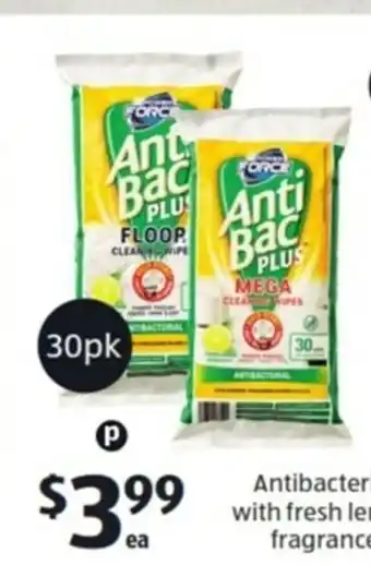 ALDI Assorted Cleaning Wipes 30 Pk offer