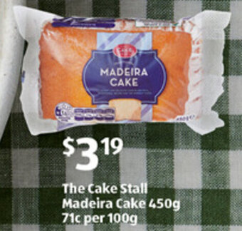 ALDI The Cake Stall Madeira Cake 450g offer