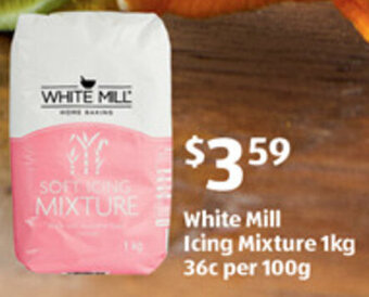 ALDI White Mill Icing Mixture 1kg offer