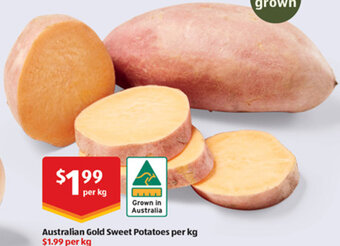 ALDI Australian Gold Sweet Potatoes per kg offer